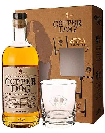 Whisky Copper Dog Blended Malt se skleničkou gB 40%0.70l