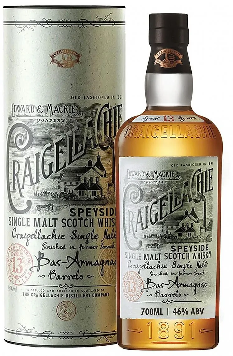 Whisky Craigellachie 13y Bas Armagnac Cask v tubě 46%0.70l