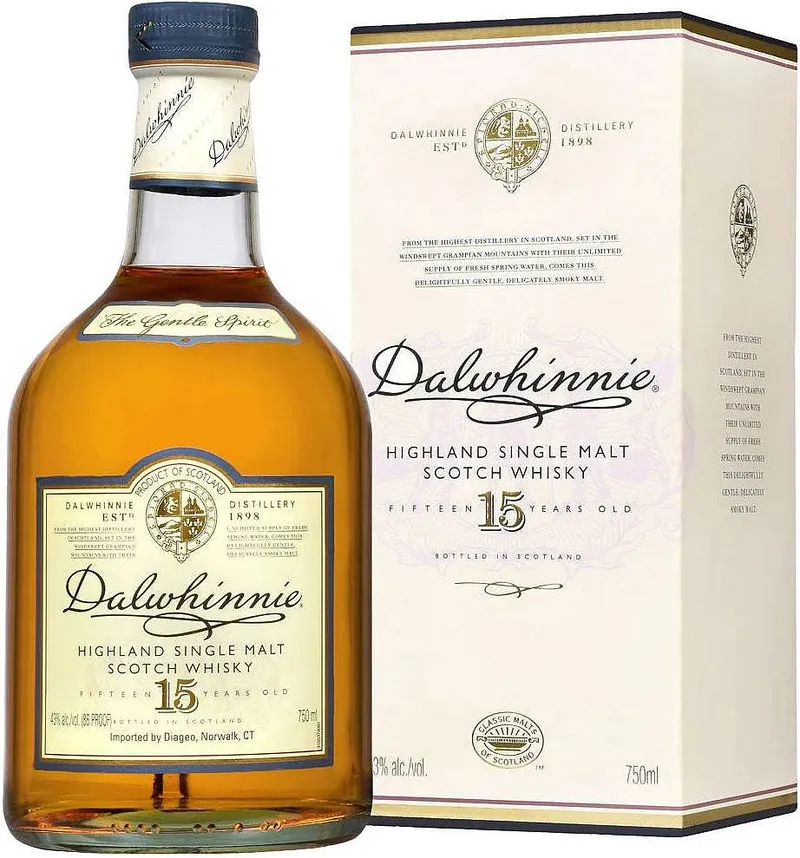 Whisky Dalwhinnie 15y v krabičce 43%0.70l
