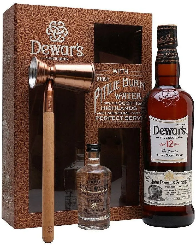 Whisky Dewars 12y Ancestor + voda  gB 40%0.70l