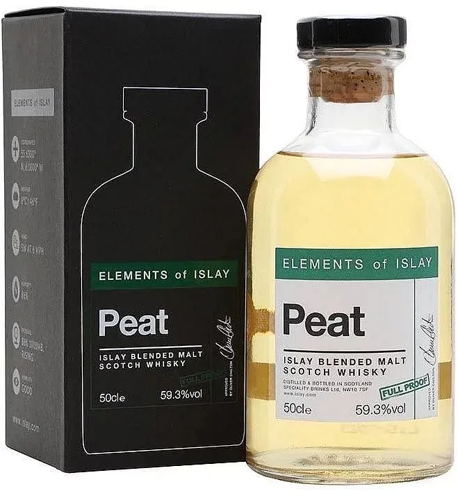 Whisky Elements of Islay PEAT Full Proof  GB 59.3%0.50l