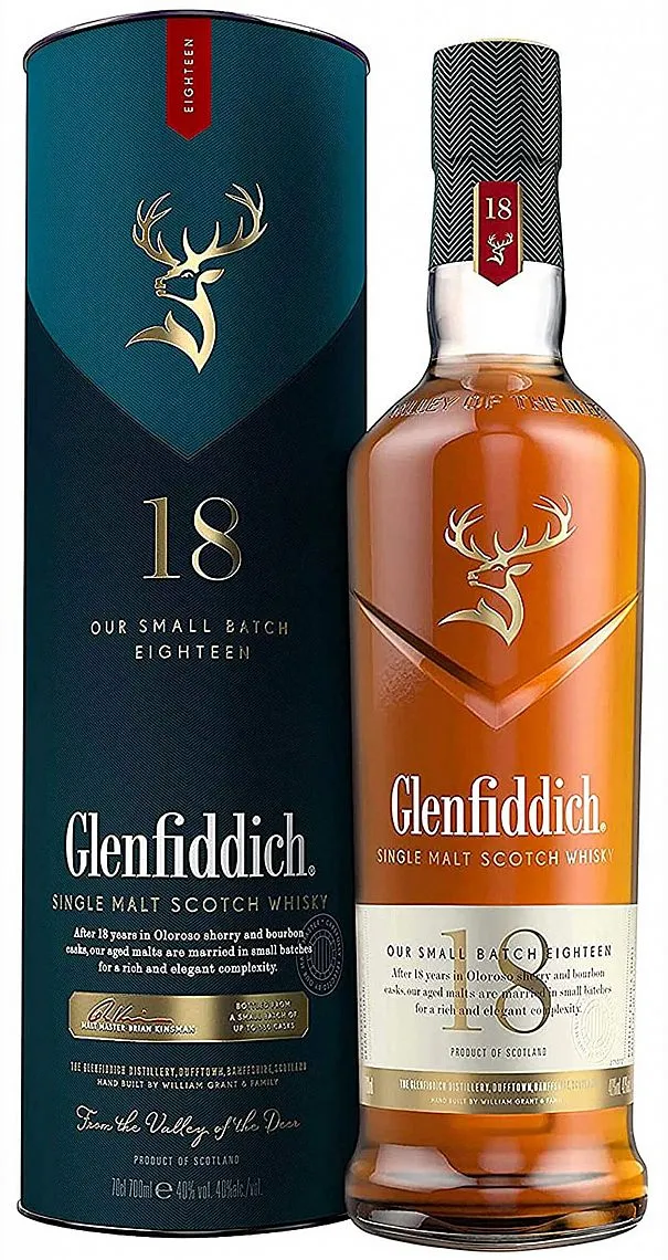 Whisky Glenfiddich 18y v tubě 40%0.70l