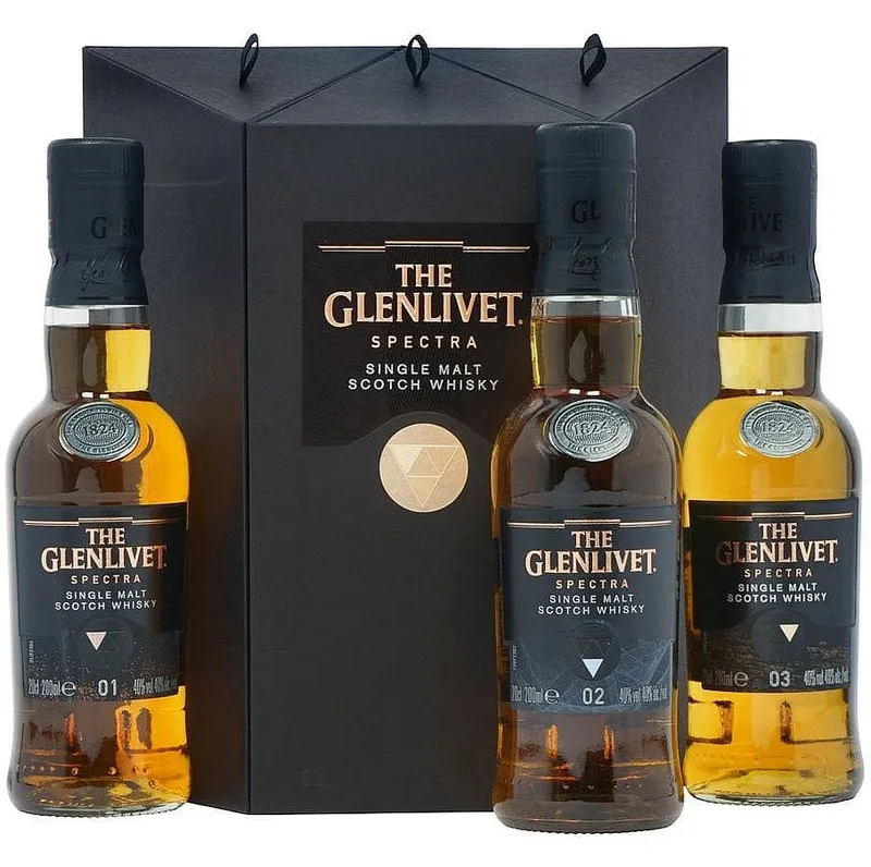 Whisky Glenlivet Spectra set  gB 40% 3x0.20l