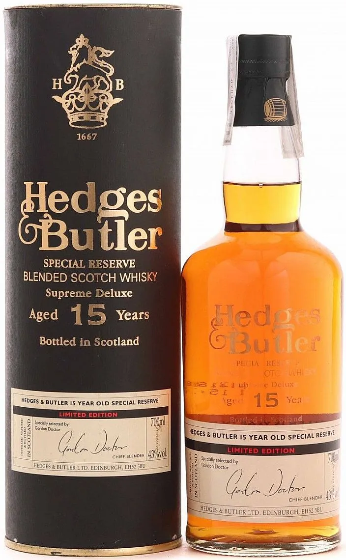 Whisky Hedges & Butler 15y gT 40%0.70l