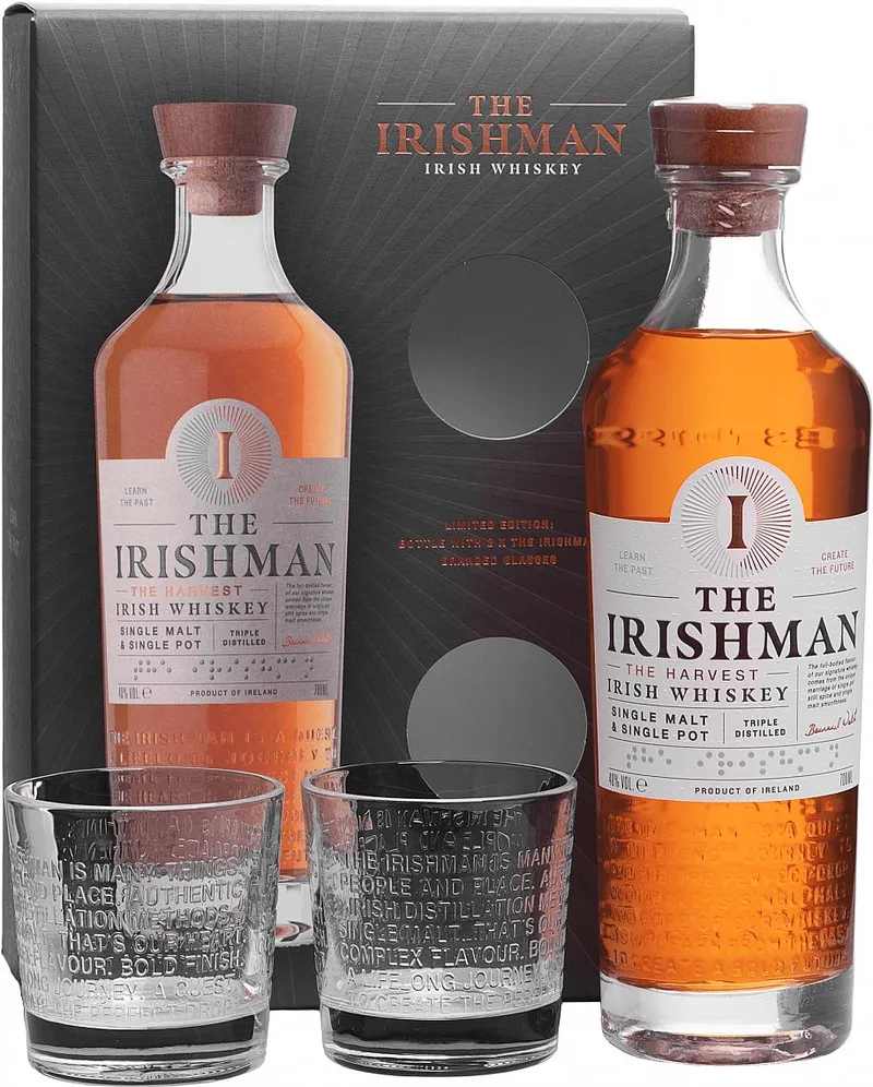 Whisky Irishman the Harvest + 2sklo GB 40%0.70l