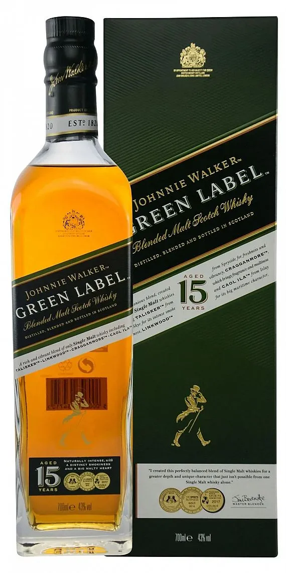Whisky J.Walker 15y Green label v krabičce  43%0.70l