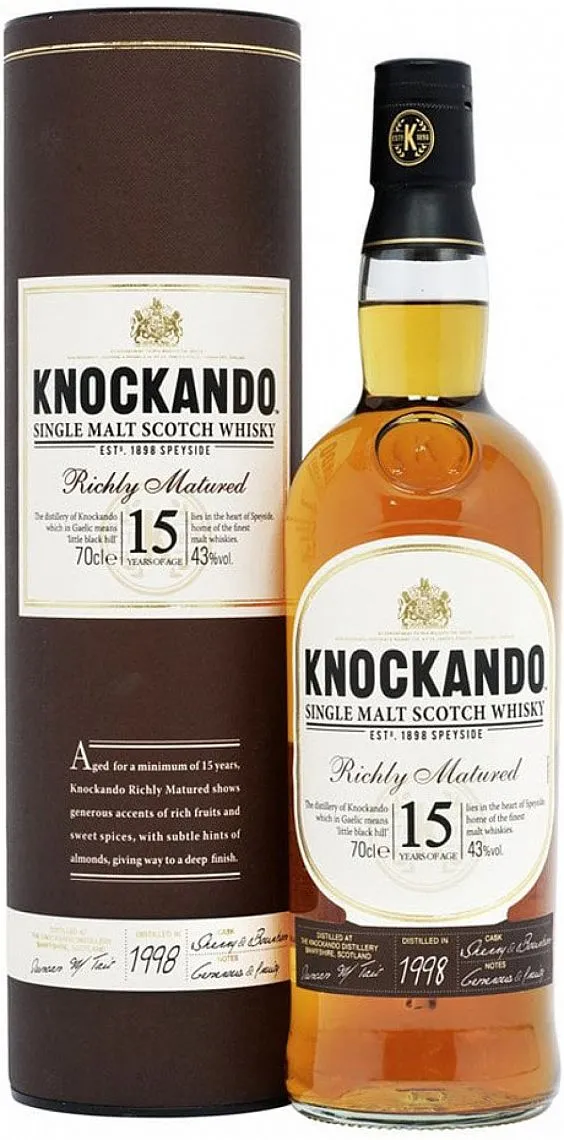 Whisky Knockando 1998 Vintage 15y  gT 43%0.70l
