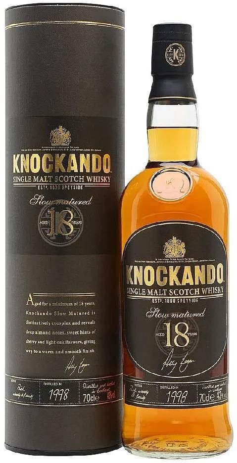 Whisky Knockando 1998 Vintage 18y v tubě  43%0.70l