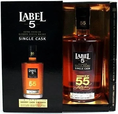 Whisky Label 5 Single Cask No.55 v krabičce  43%0.70l
