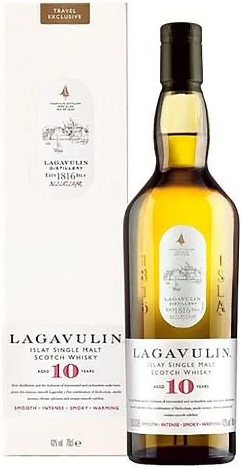 Whisky Lagavulin 10y v krabičce  43%0.70l