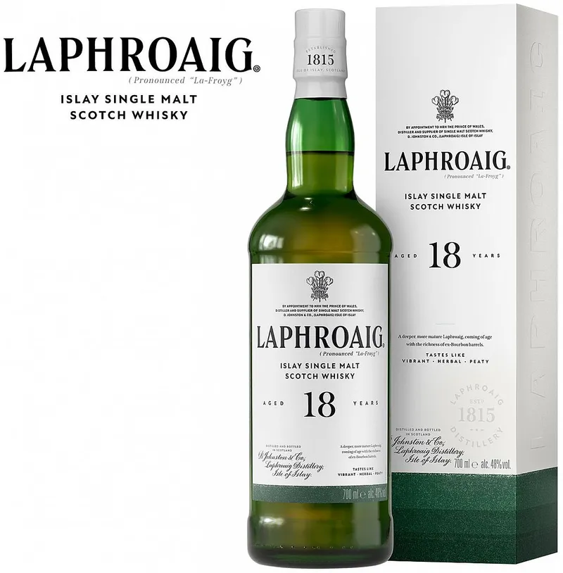 Whisky Laphroaig 18y v krabičce  48%0.70l