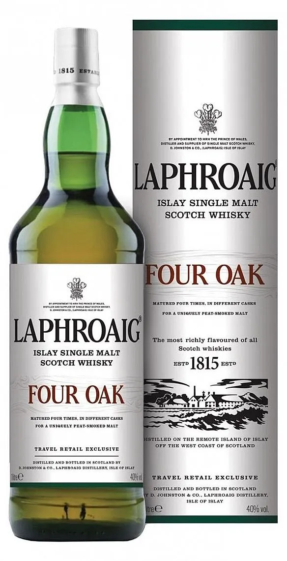 Whisky Laphroaig Four Oak v tubě  40%1.00l
