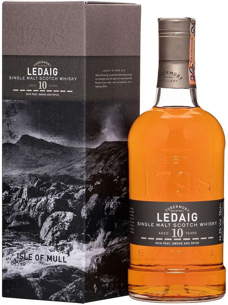 Whisky Ledaig 10y v krabičce  46.3%0.70l