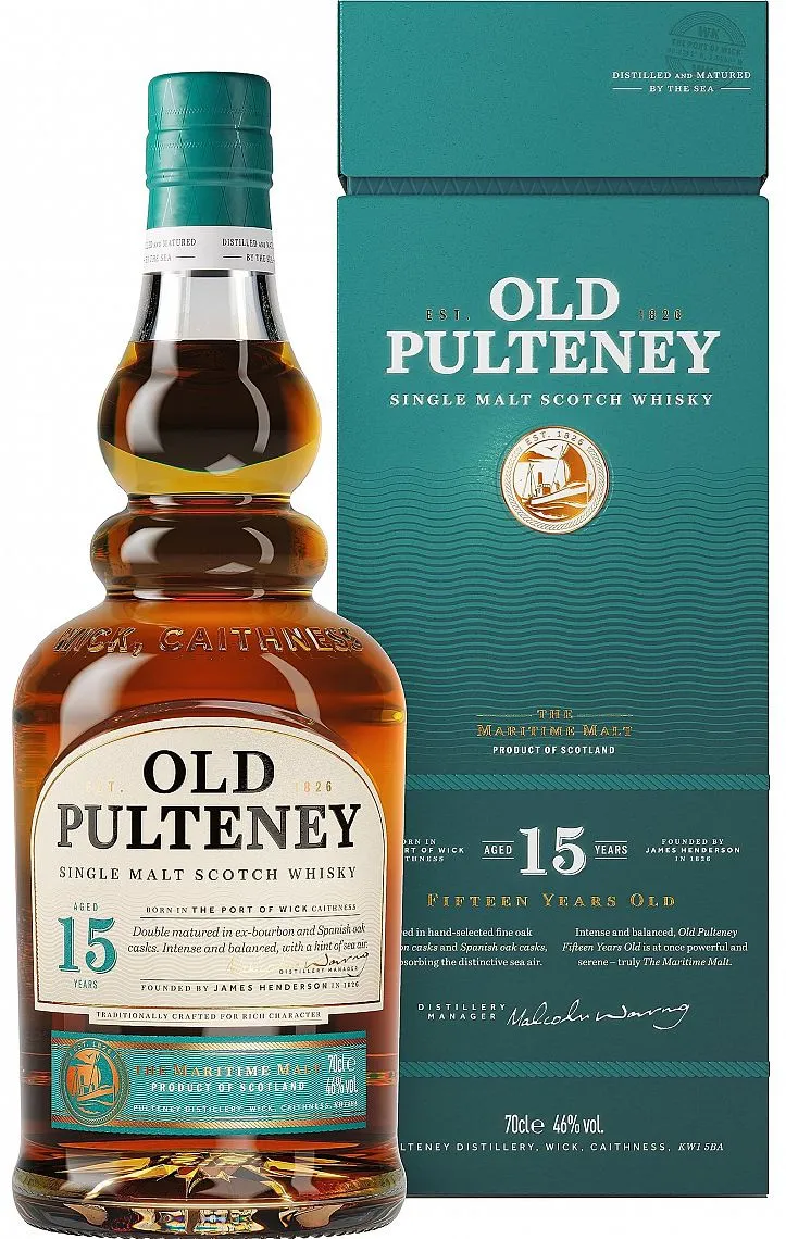 Whisky Old Pulteney 15y v krabičce  46%0.70l