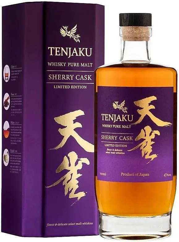 Whisky Tenjaku Pure Malt - Sherry Cask v krabičce  43%0.70l