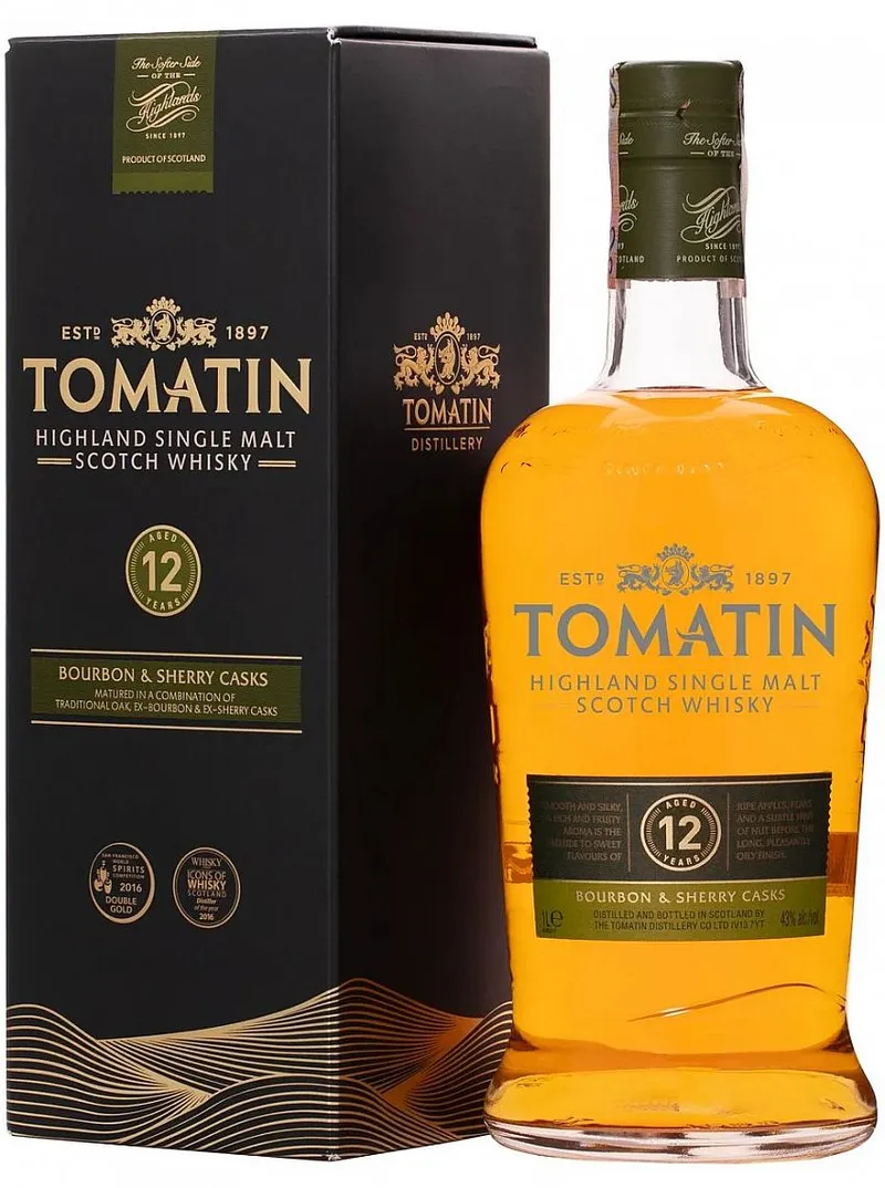 Whisky Tomatin 12y Bourbon & Sherry Cask gB 43%0.70l