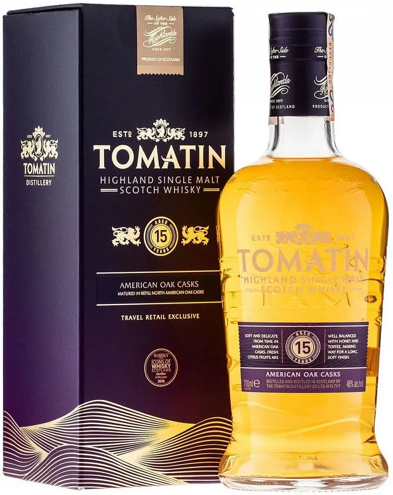 Whisky Tomatin 15y American oak gB 46%0.70l