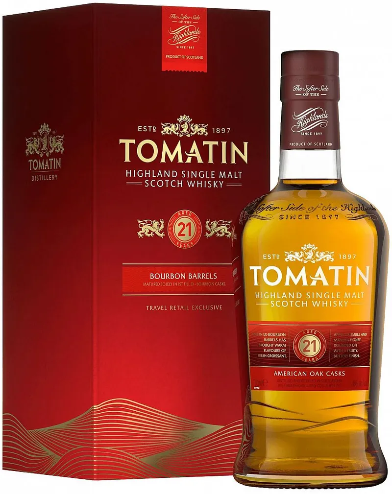 Whisky Tomatin 21y Bourbon Barrel gB 46%0.70l