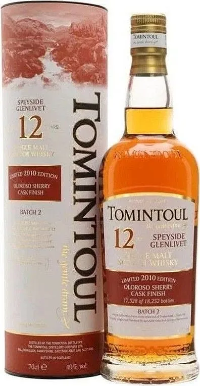 Whisky Tomintoul 2010 Oloroso CAsk 12y v tubě 40%0.70l