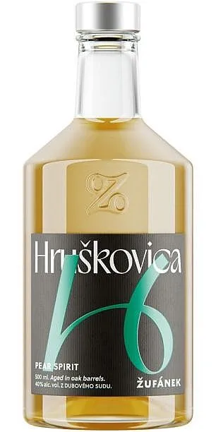 Žufánek Hruškovica z dubového sudu  40%0.50l